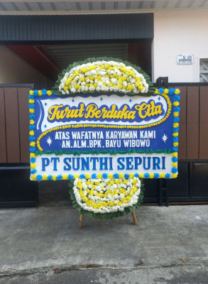 Papan Bunga Duka di Gununghalu